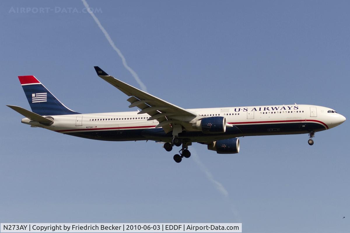 N273AY, 2000 Airbus A330-323 C/N 337, short final RW07R