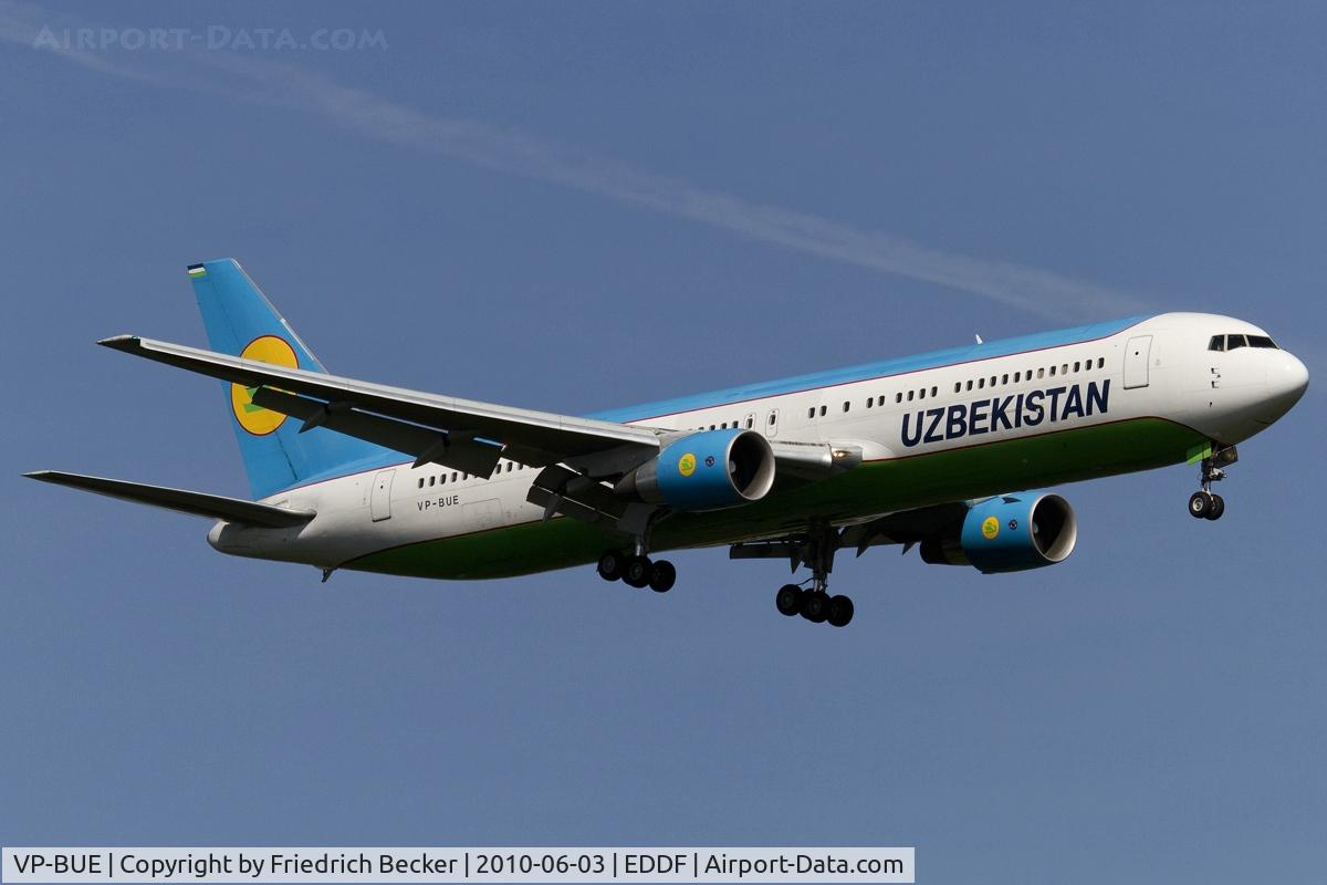VP-BUE, 2003 Boeing 767-300/ER C/N 33469, short final RW07R