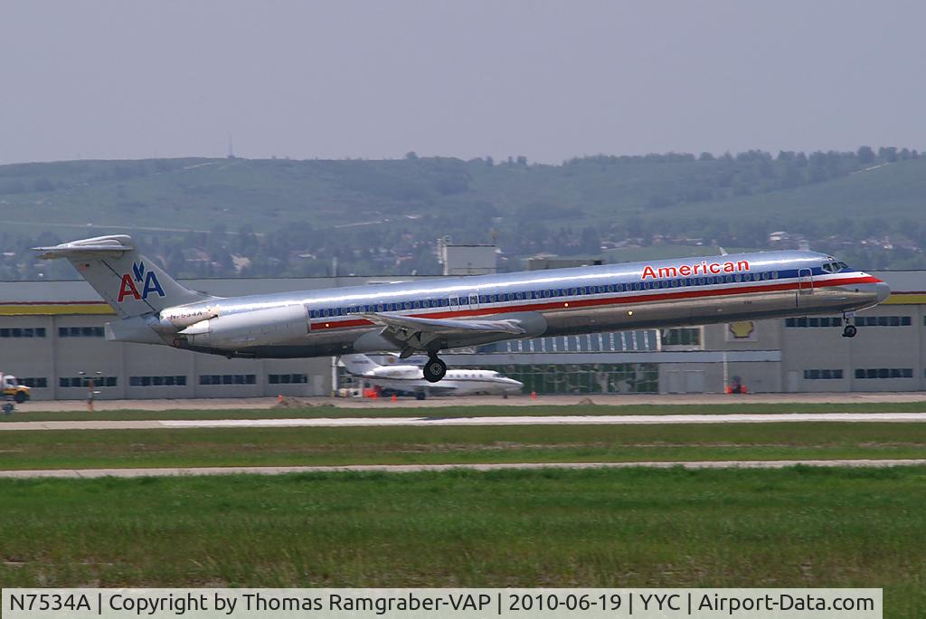 N7534A, 1990 McDonnell Douglas MD-82 (DC-9-82) C/N 49988, American Airlines MDD MD80