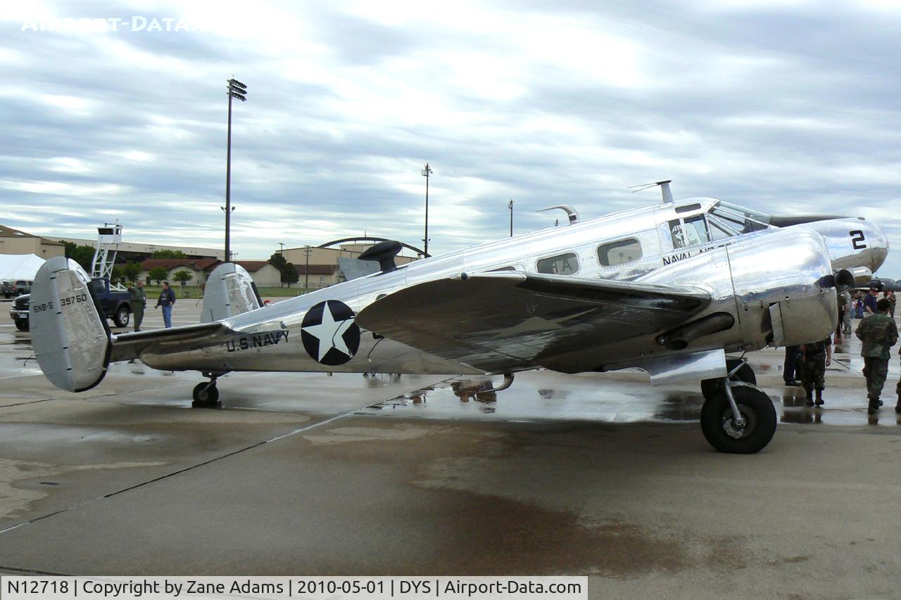 N12718, 1942 Beech UC-45J Expeditor C/N 39750, At the B-1B 25th Anniversary Airshow - Big Country Airfest, Dyess AFB, Abilene, TX