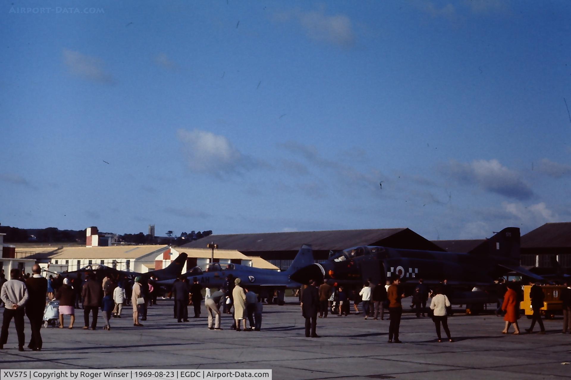 XV575, 1968 McDonnell Douglas Phantom FG1 C/N 9329/3112, Coded 575. At the RAF Chivenor Airshow in 1969 prior to joining 43 Squadron RAF.