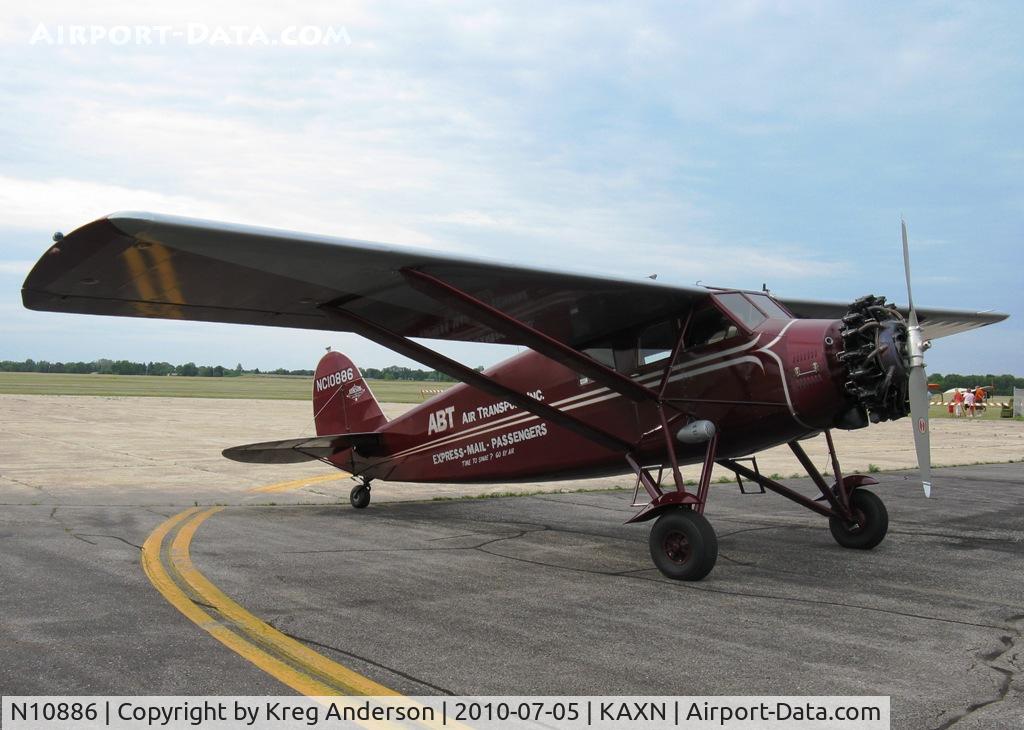 N10886, 1931 Stinson JR. S C/N 8058, American Barnstormers Tour 2010