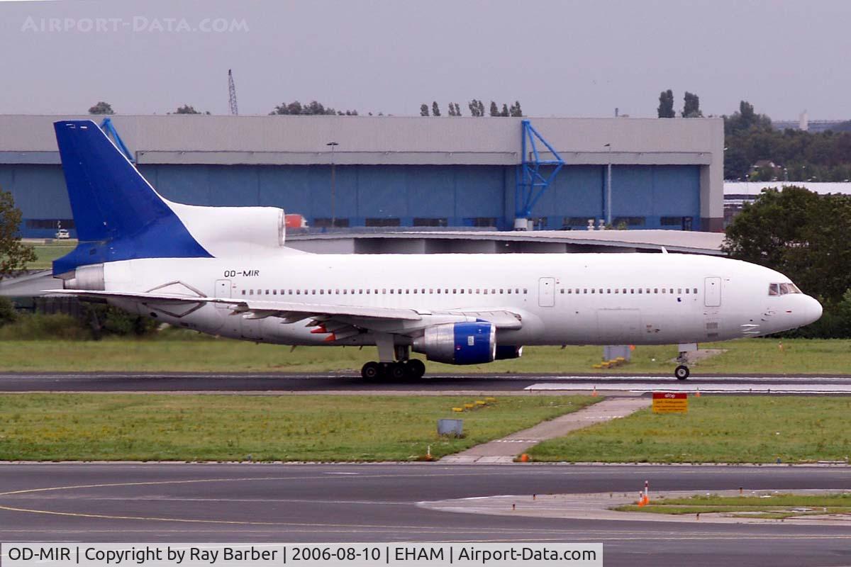 OD-MIR, 1983 Lockheed L-1011-385-3 TriStar 500 C/N 193H-1246, Lockheed L-1011 TriStar 500 [1246] (Globejet Airlines) Schiphol~PH 10/08/2006. Just departing Globejet Airlines TriStar freighter.