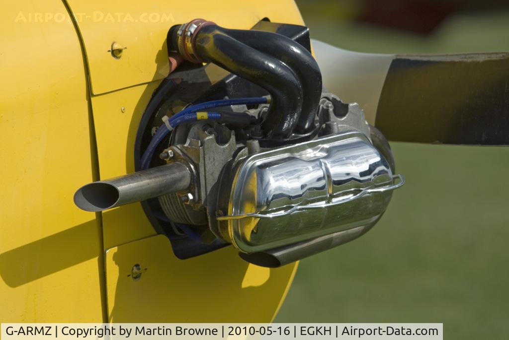 G-ARMZ, 1961 Rollason Druine D.31 Turbulent C/N PFA 565, ENGINE CLOSE UP