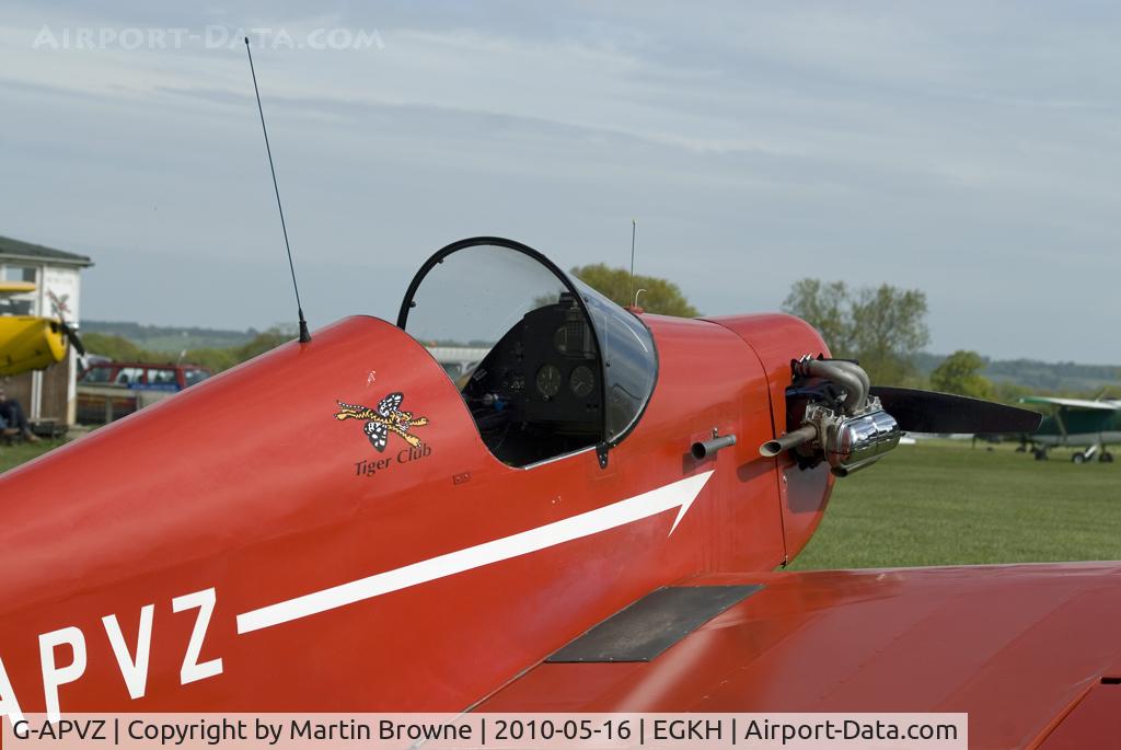 G-APVZ, 1960 Rollason Druine D.31 Turbulent C/N PFA 545, SHOT AT HEADCORN