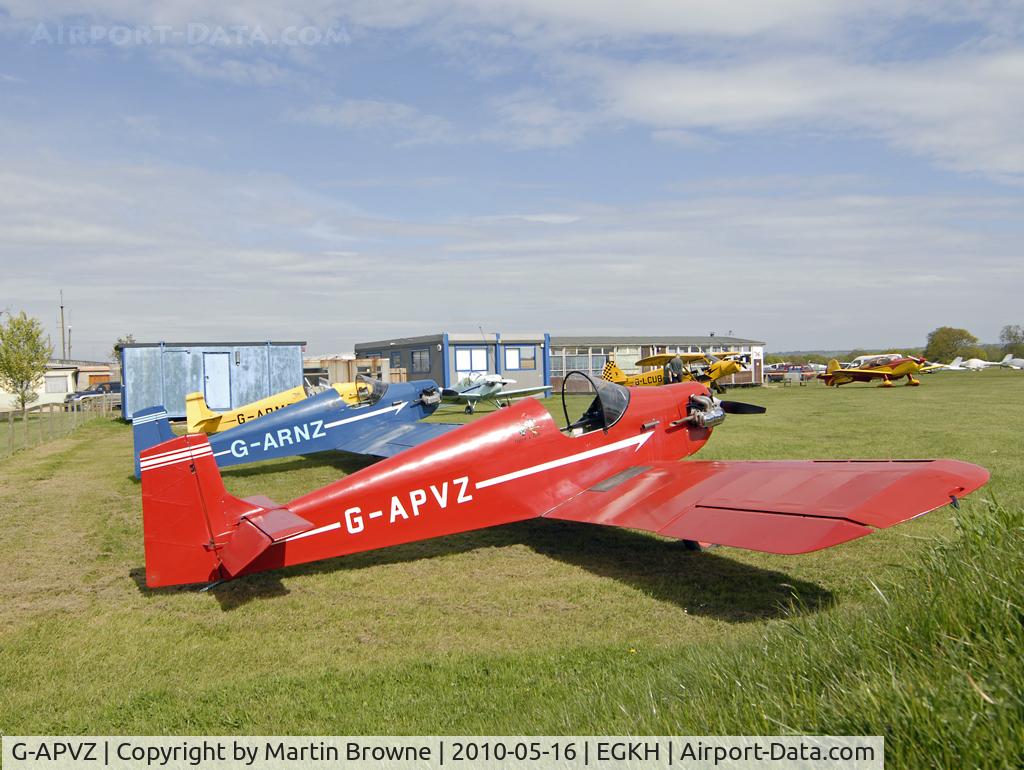 G-APVZ, 1960 Rollason Druine D.31 Turbulent C/N PFA 545, SHOT AT THE TIGER CLUB