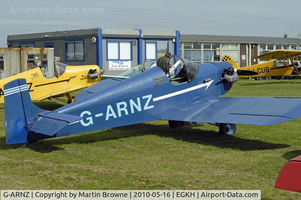 G-ARNZ, 1961 Rollason Druine D.31 Turbulent C/N PFA 579, SHOT AT HEADCORN