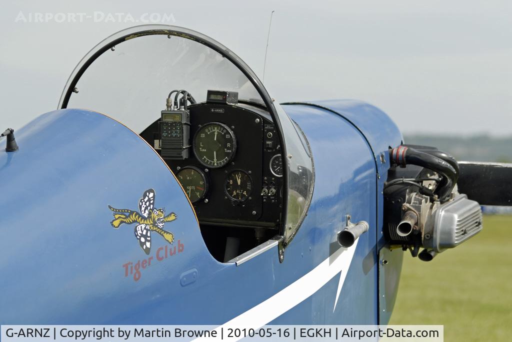 G-ARNZ, 1961 Rollason Druine D.31 Turbulent C/N PFA 579, CLOSE UP OF THE FRONT END