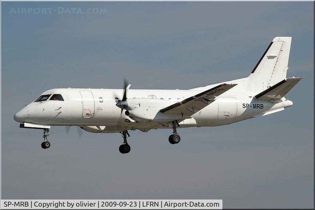 SP-MRB, 1987 Saab SF340A C/N 340A-100, Landing at Rennes Airport RWY 28
