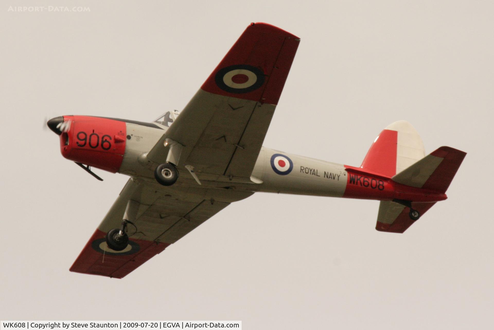 WK608, 1952 De Havilland DHC-1 Chipmunk T.10 C/N C1/0617, Taken at the Royal International Air Tattoo 2009