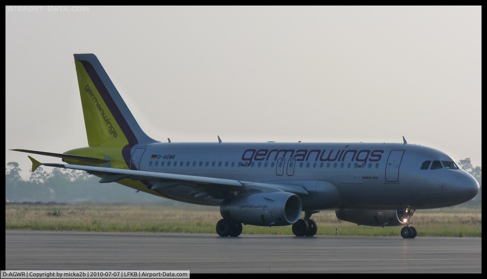 D-AGWR, 2010 Airbus A319-132 C/N 4285, Departure for Take Off.