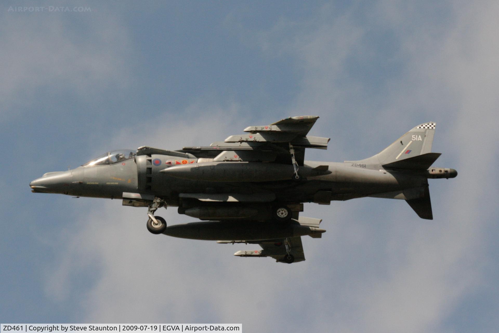ZD461, 1989 British Aerospace Harrier GR.7 C/N P51, Taken at the Royal International Air Tattoo 2009
