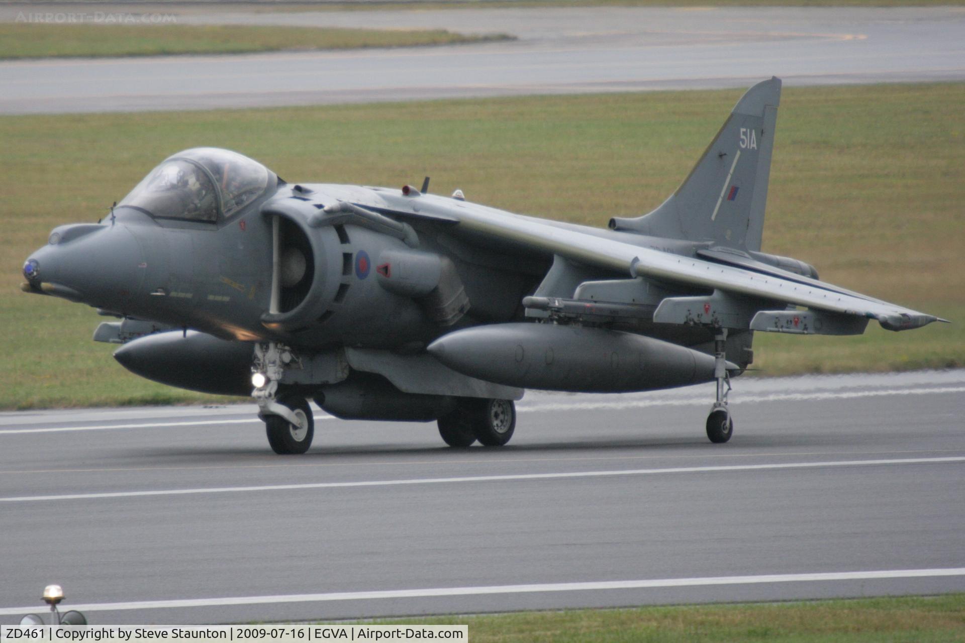 ZD461, 1989 British Aerospace Harrier GR.7 C/N P51, Taken at the Royal International Air Tattoo 2009