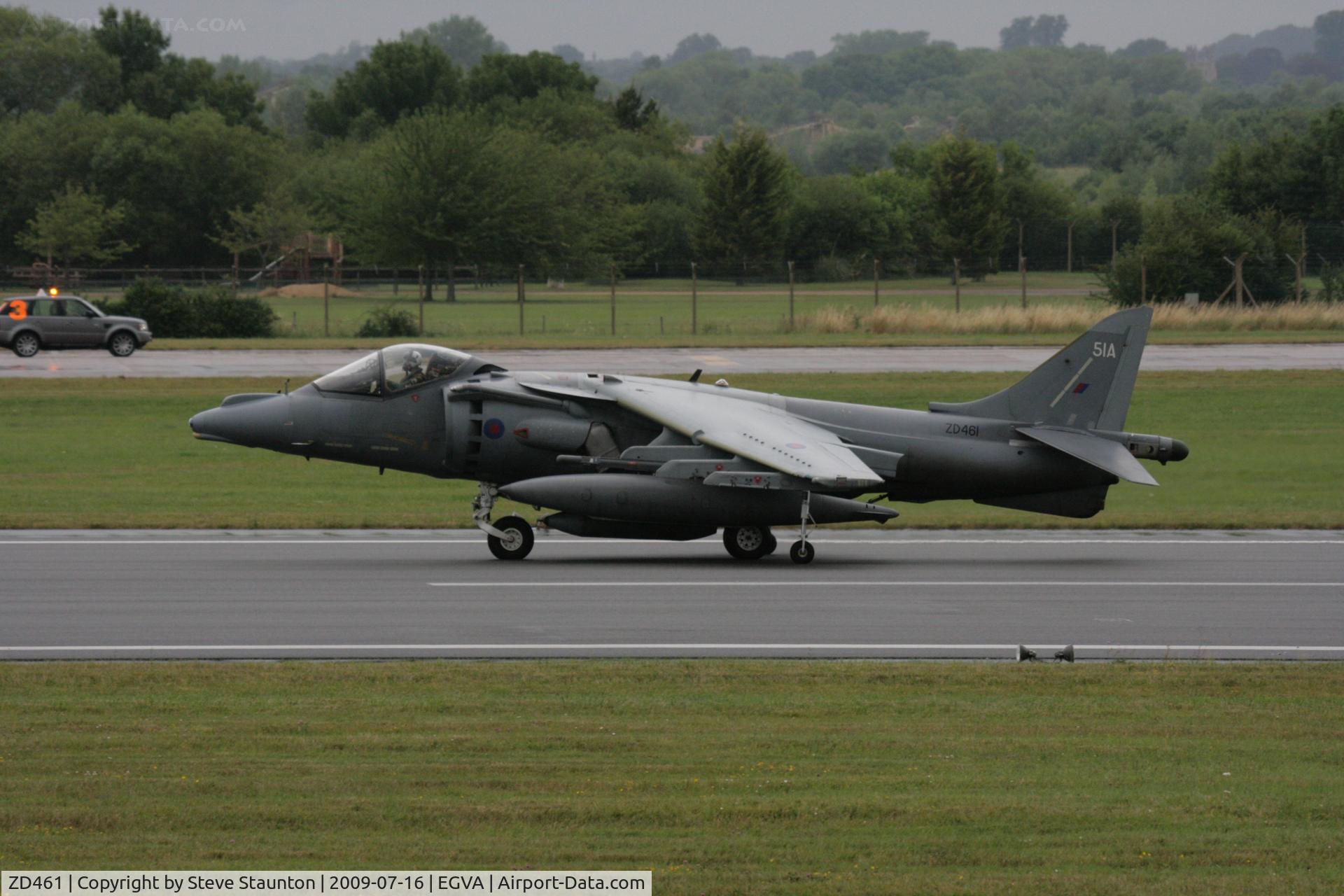 ZD461, 1989 British Aerospace Harrier GR.7 C/N P51, Taken at the Royal International Air Tattoo 2009