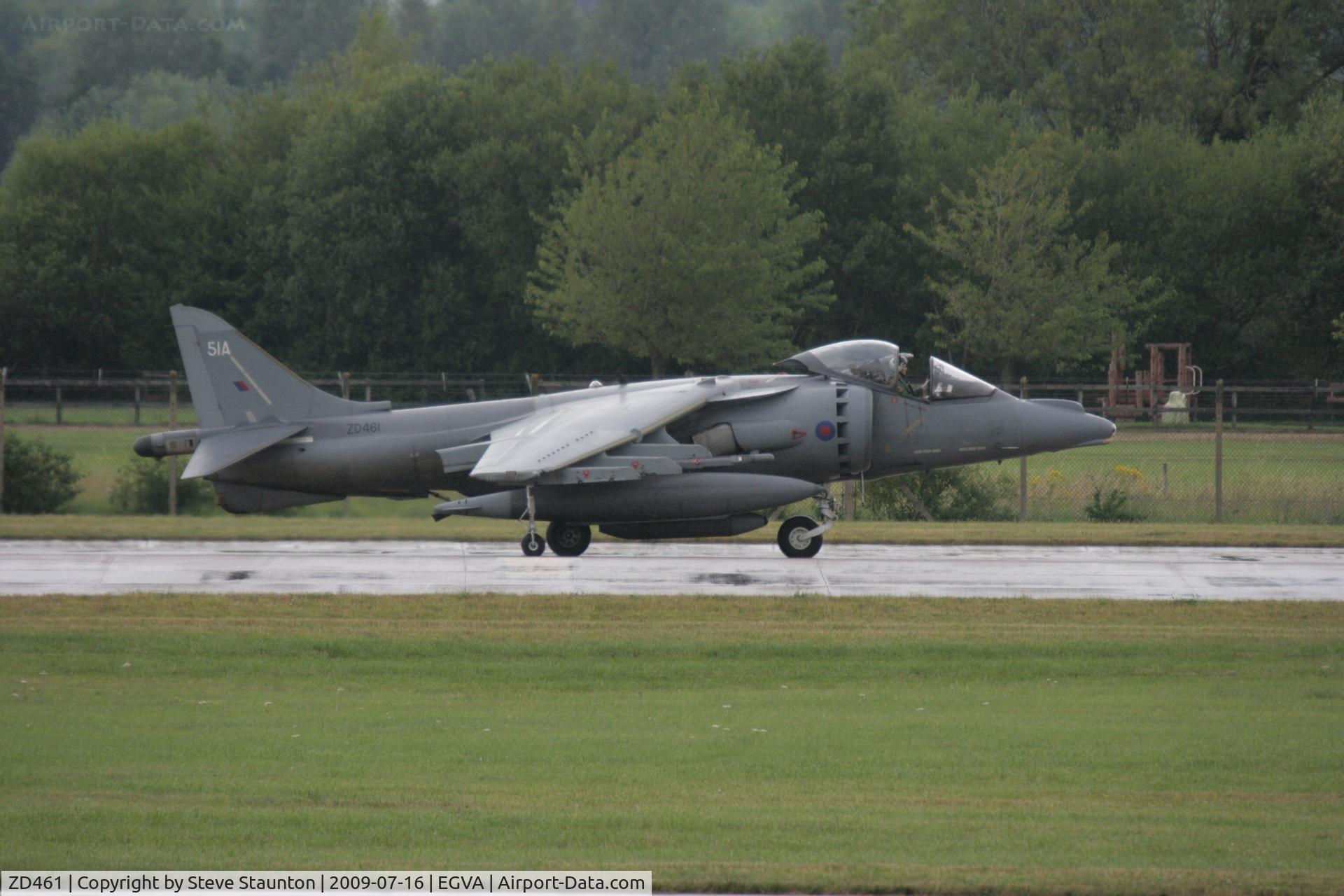 ZD461, 1989 British Aerospace Harrier GR.7 C/N P51, Taken at the Royal International Air Tattoo 2009