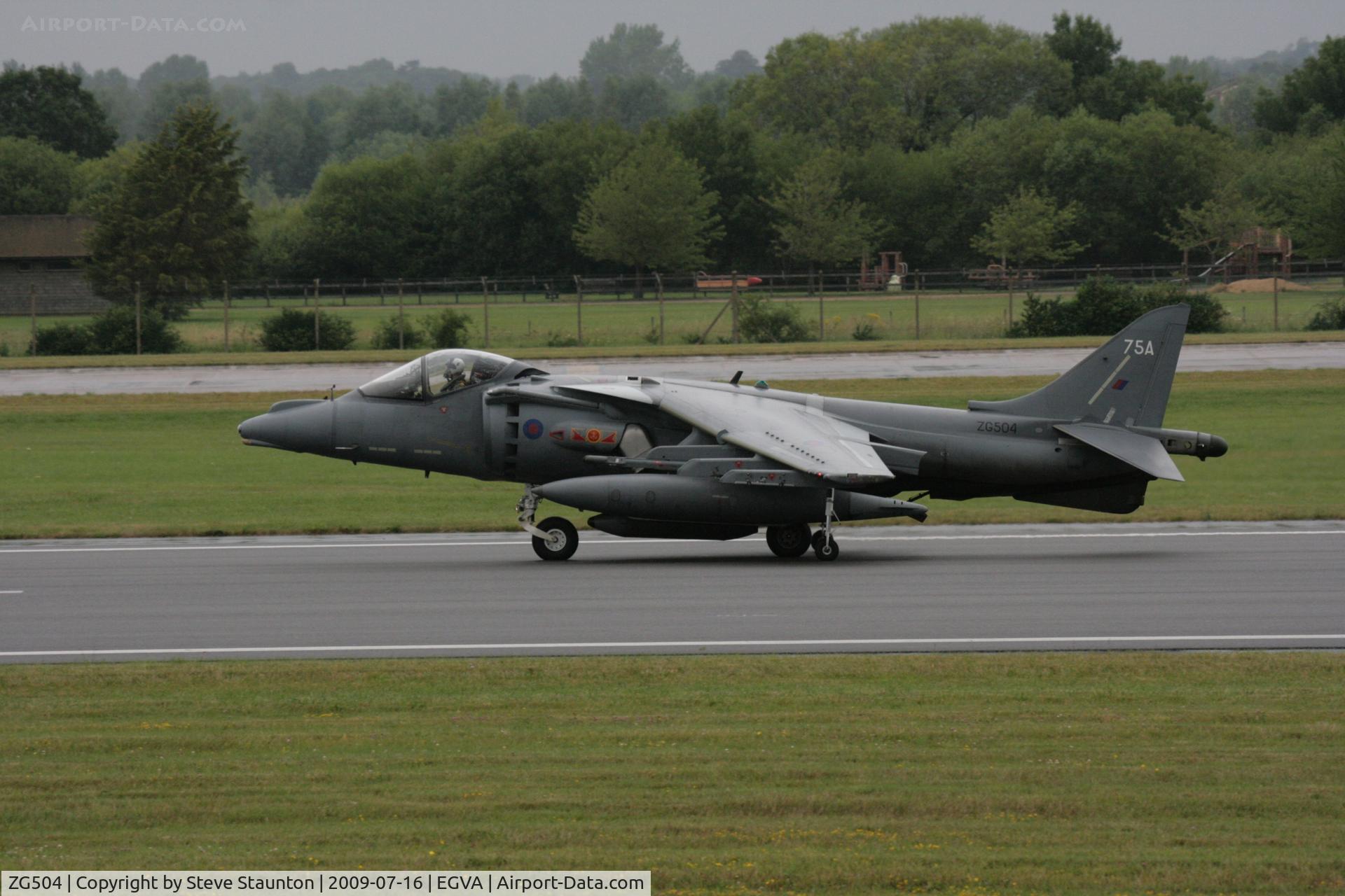 ZG504, British Aerospace Harrier GR.9A C/N P75, Taken at the Royal International Air Tattoo 2009