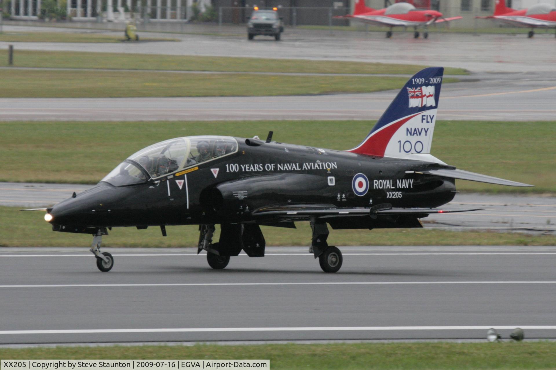 XX205, 1978 Hawker Siddeley Hawk T.1A C/N 052/312052, Taken at the Royal International Air Tattoo 2009