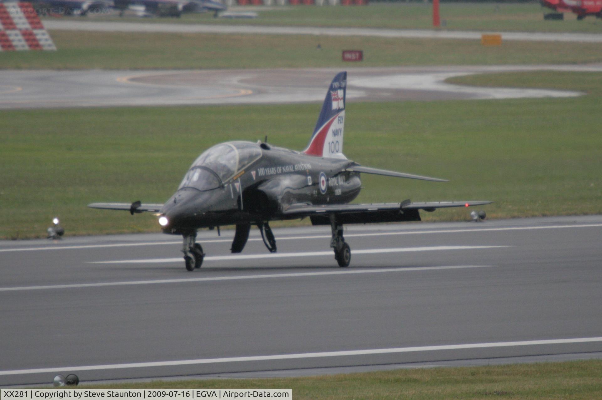 XX281, 1979 Hawker Siddeley Hawk T.1A C/N 106/312106, Taken at the Royal International Air Tattoo 2009