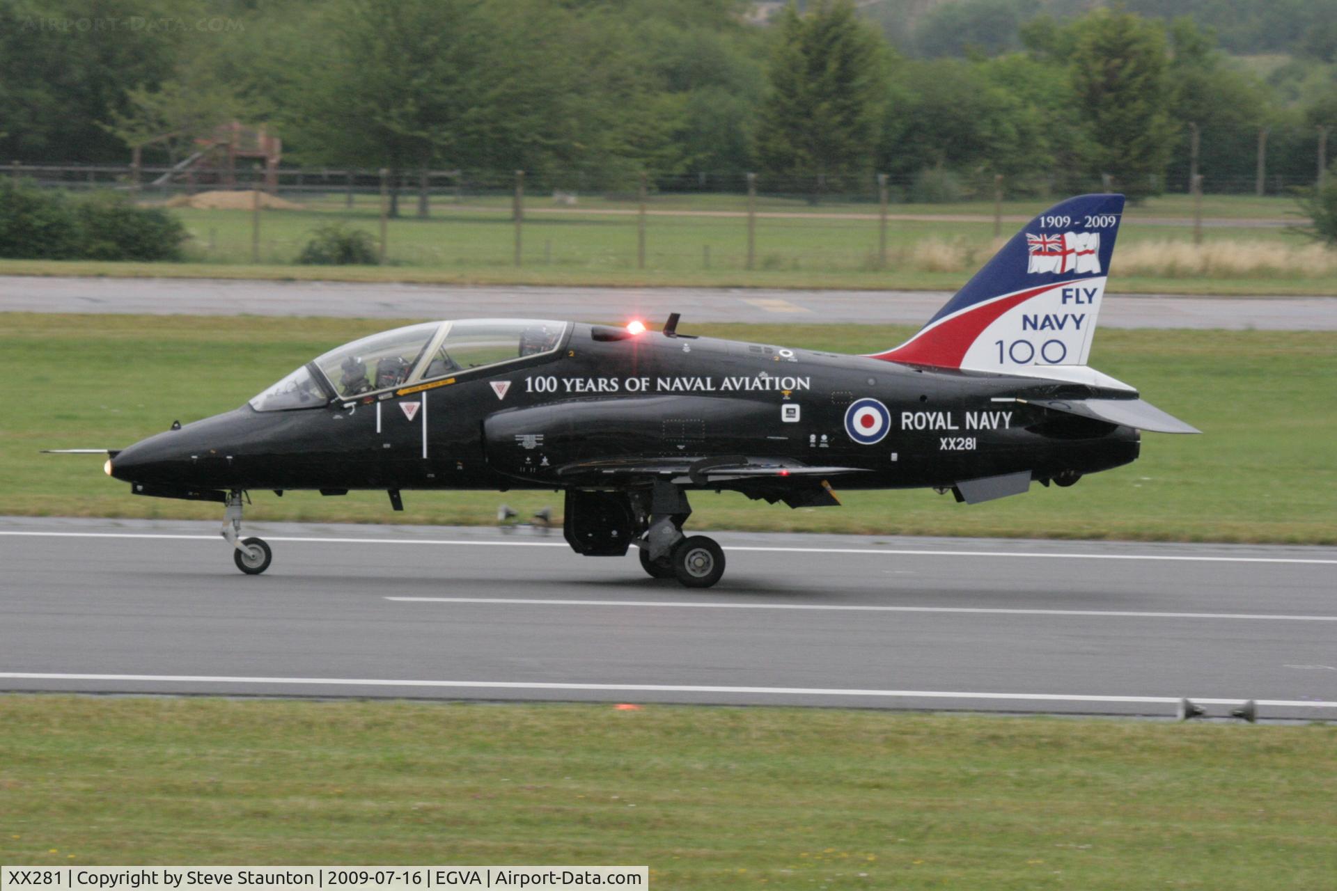 XX281, 1979 Hawker Siddeley Hawk T.1A C/N 106/312106, Taken at the Royal International Air Tattoo 2009