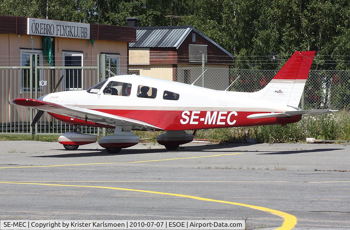 SE-MEC, 2000 Piper PA-28-181 Cherokee Archer III C/N 2843347, New to Varbergs Aeroclub. Parked at Örebro.