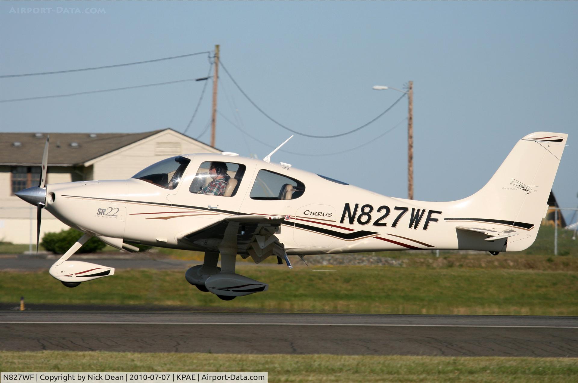 N827WF, 2003 Cirrus SR22 C/N 0667, KPAE