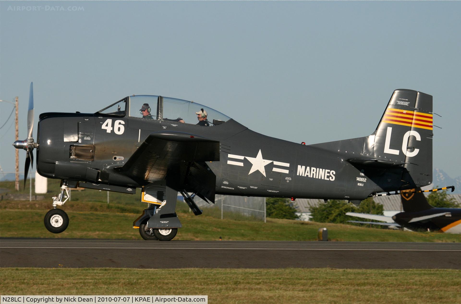 N28LC, 1957 North American T-28C Trojan Trojan C/N 226-229 (140652), KPAE