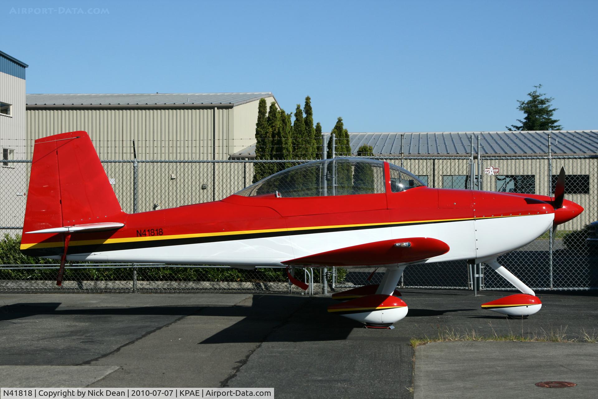 N41818, 2004 Vans RV-8A C/N 81158, KPAE