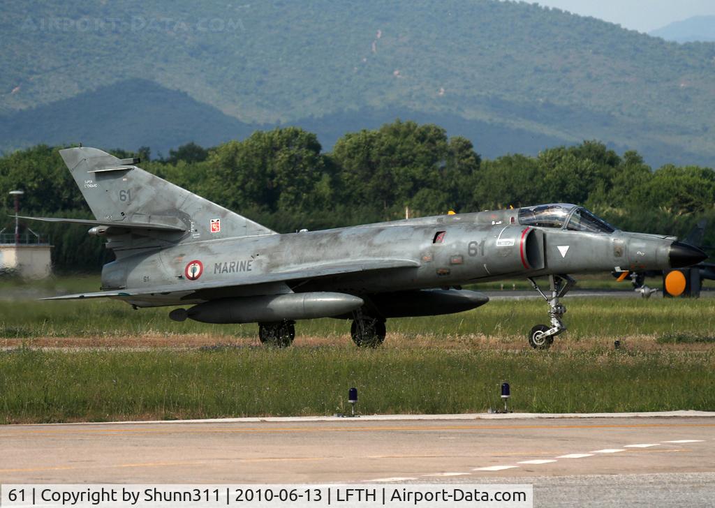 61, Dassault Super Etendard C/N 67, Come back from demo flight during LFTH Open Day 2010...