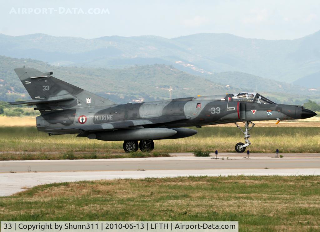 33, Dassault Super Etendard C/N 33, Come back from demo flight during LFTH Open Day 2010...