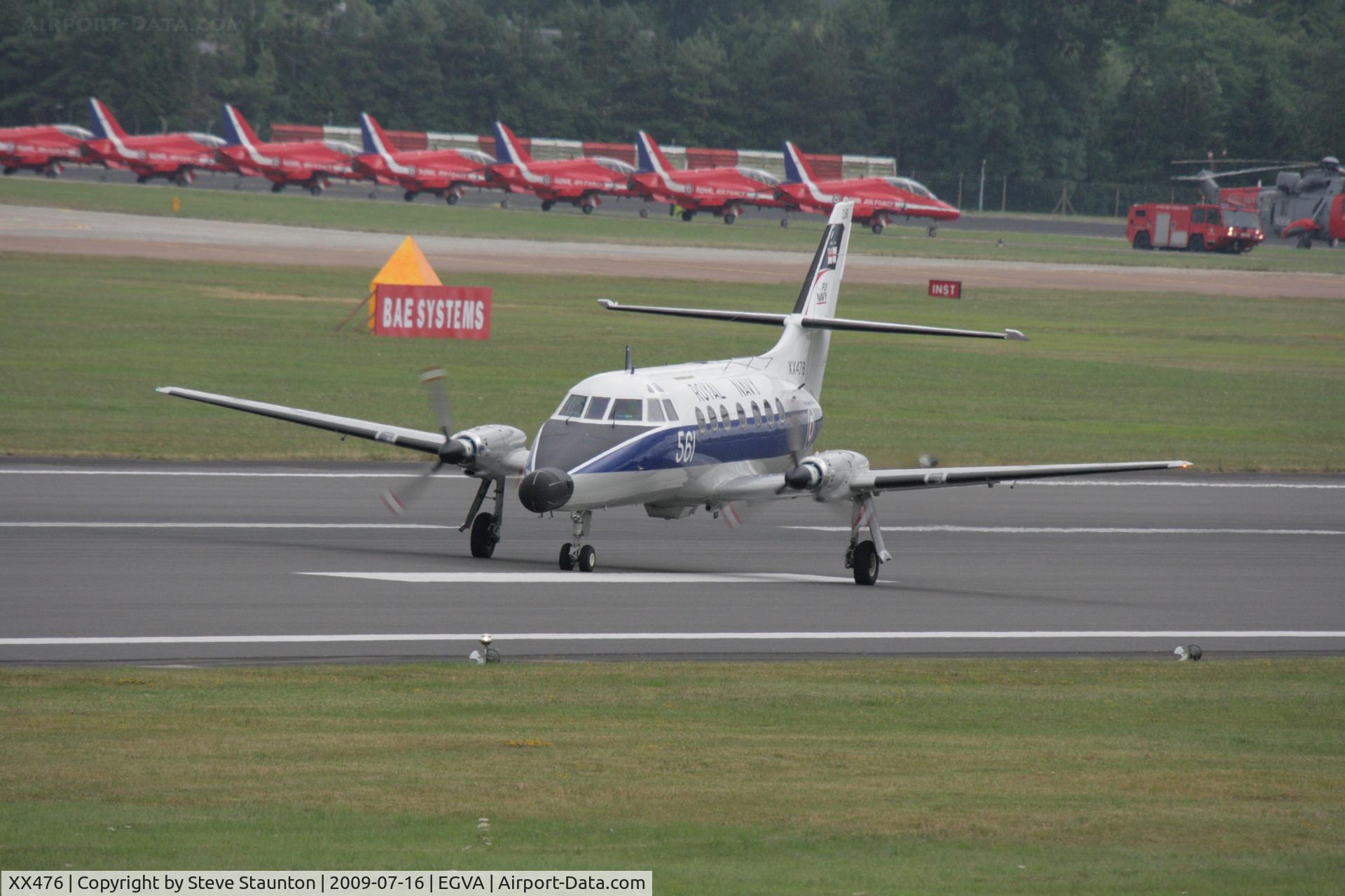 XX476, 1978 Scottish Aviation Jetstream T.2 (HP-137) C/N 216, Taken at the Royal International Air Tattoo 2009