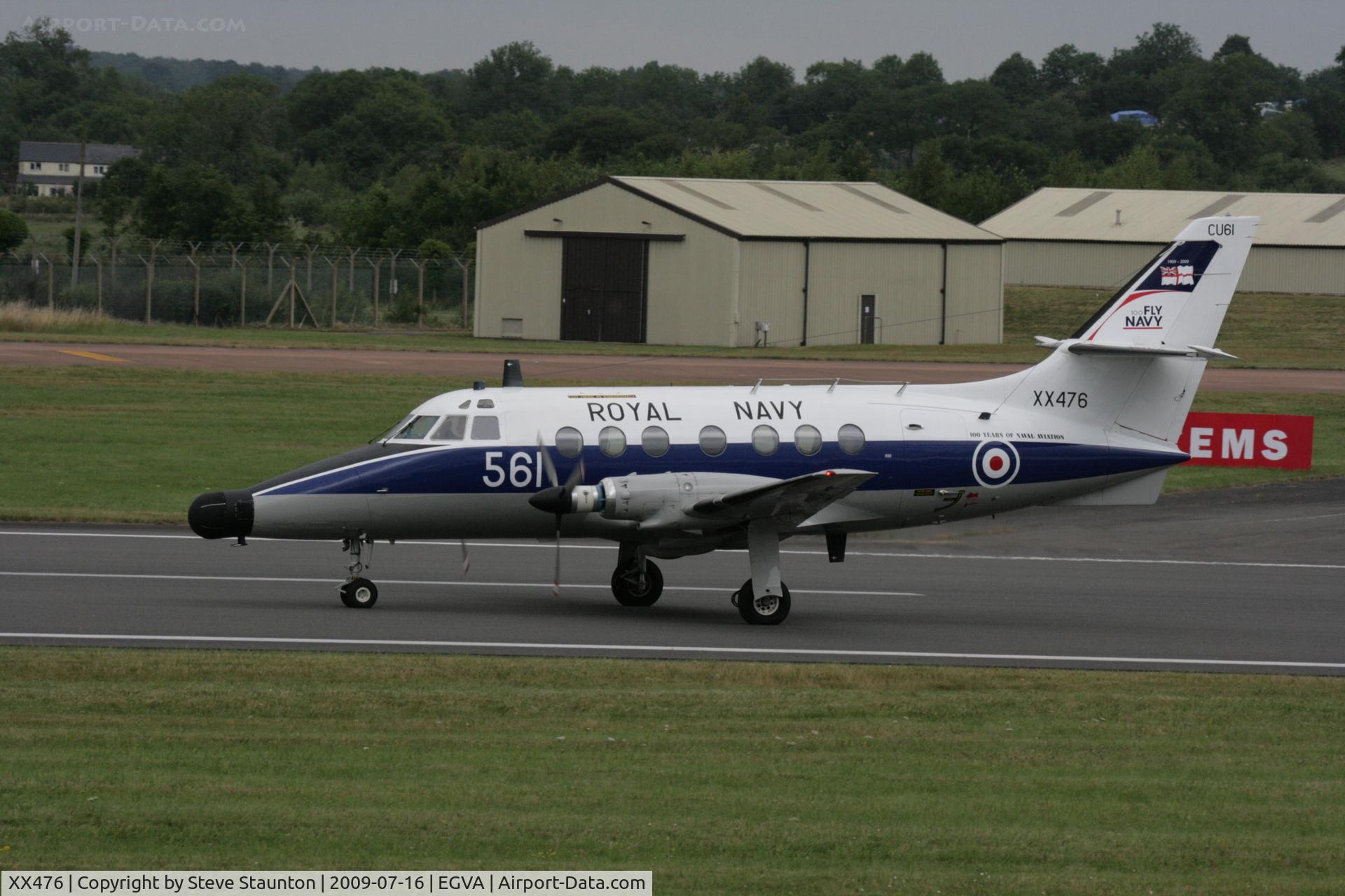 XX476, 1978 Scottish Aviation Jetstream T.2 (HP-137) C/N 216, Taken at the Royal International Air Tattoo 2009