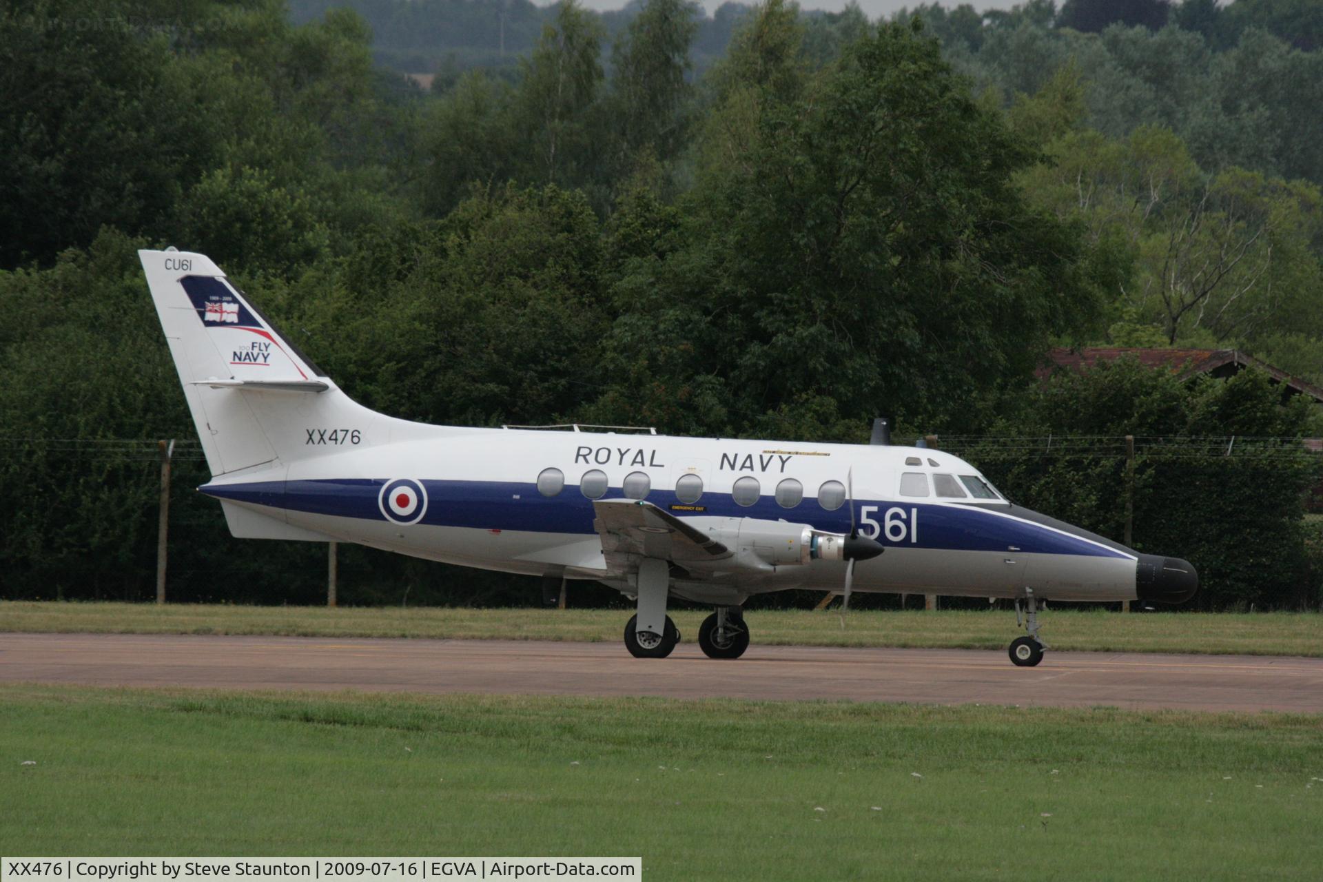 XX476, 1978 Scottish Aviation Jetstream T.2 (HP-137) C/N 216, Taken at the Royal International Air Tattoo 2009