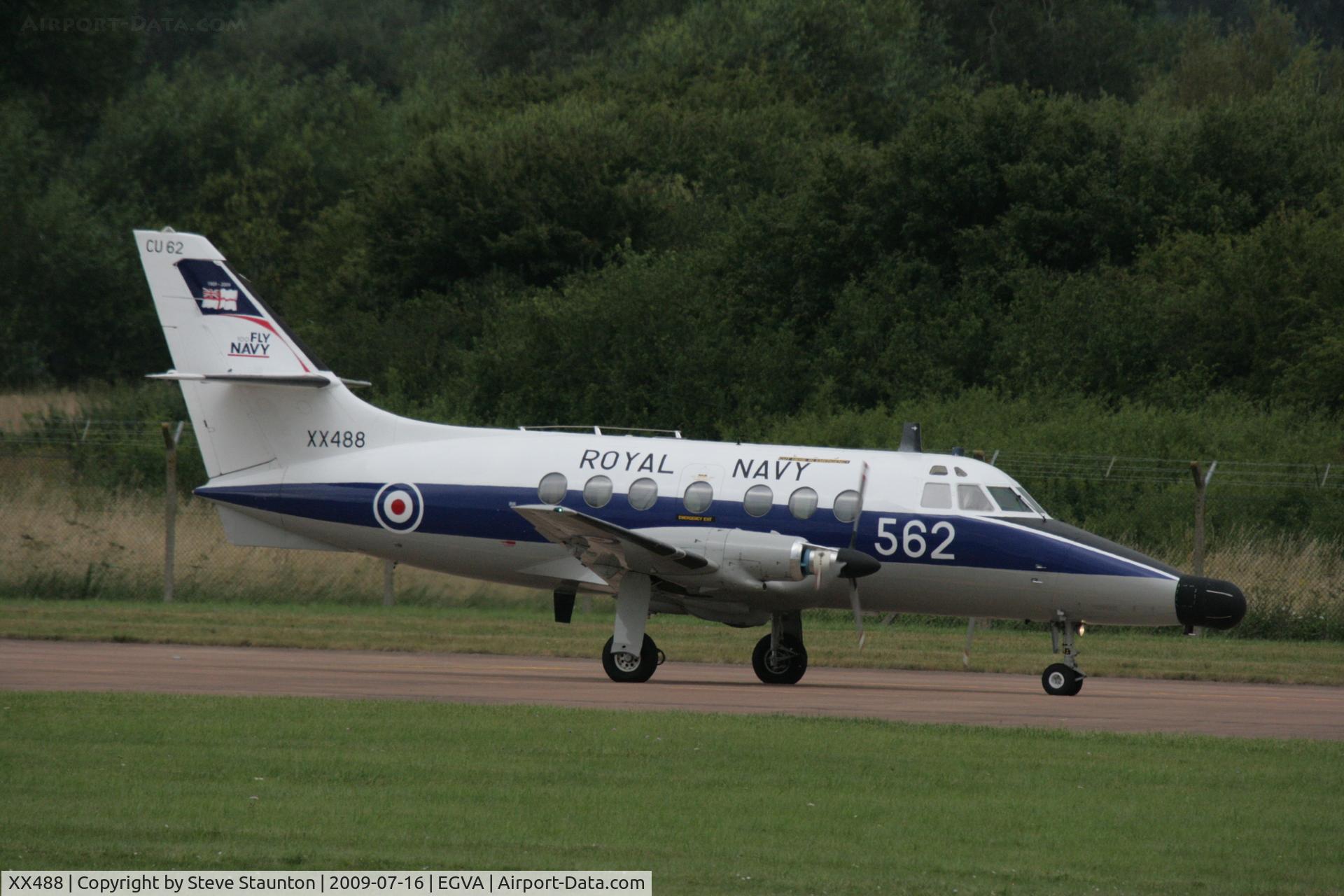 XX488, 1974 Scottish Aviation HP-137 Jetstream T.2 C/N 267, Taken at the Royal International Air Tattoo 2009