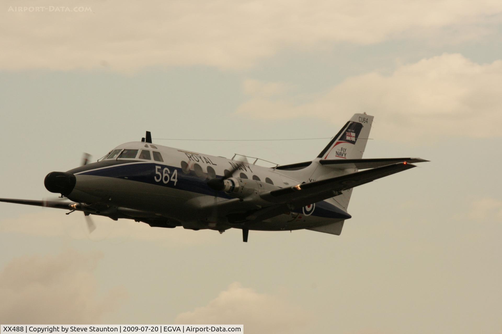 XX488, 1974 Scottish Aviation HP-137 Jetstream T.2 C/N 267, Taken at the Royal International Air Tattoo 2009