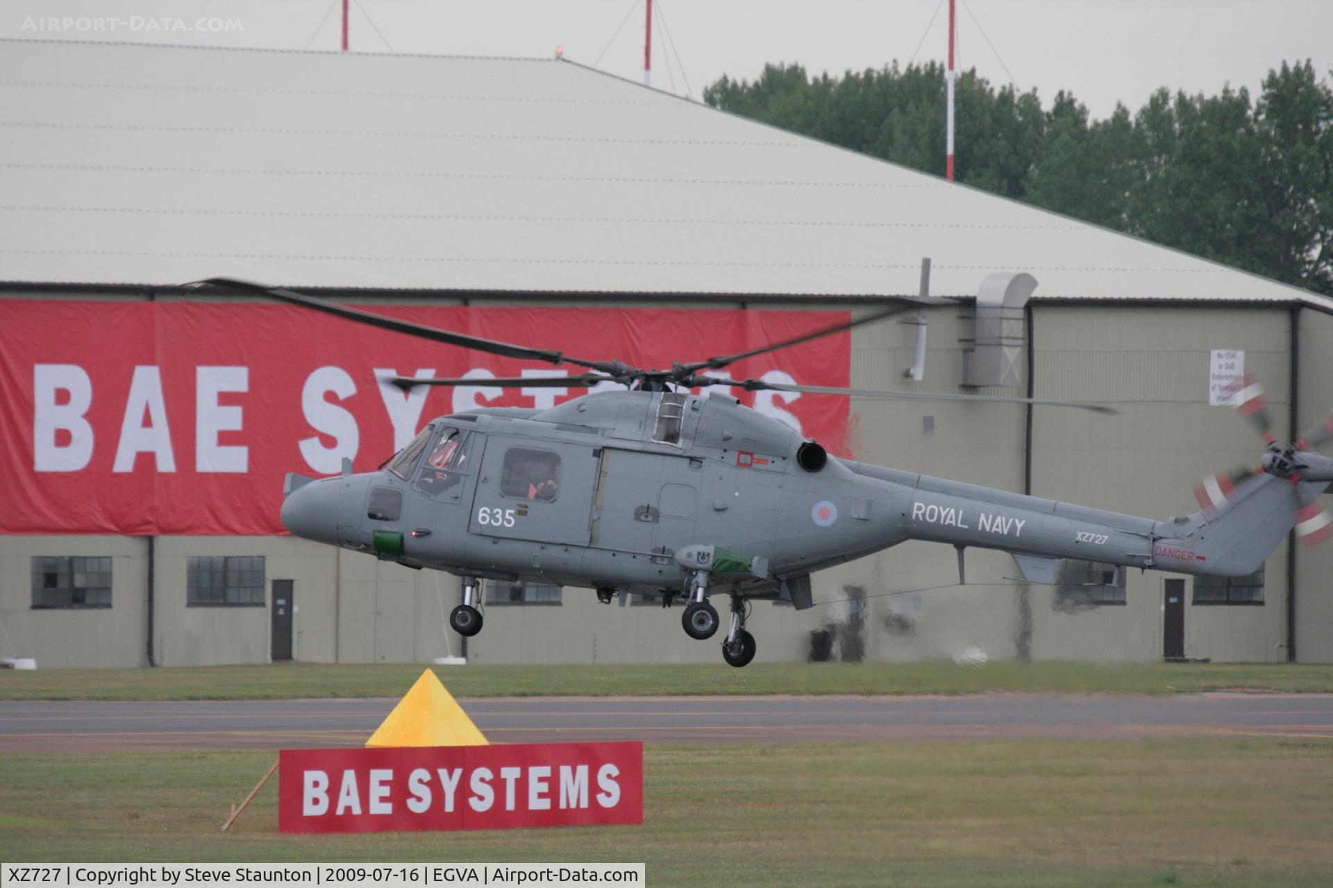 XZ727, Westland Lynx HAS.3S C/N 199, Taken at the Royal International Air Tattoo 2009