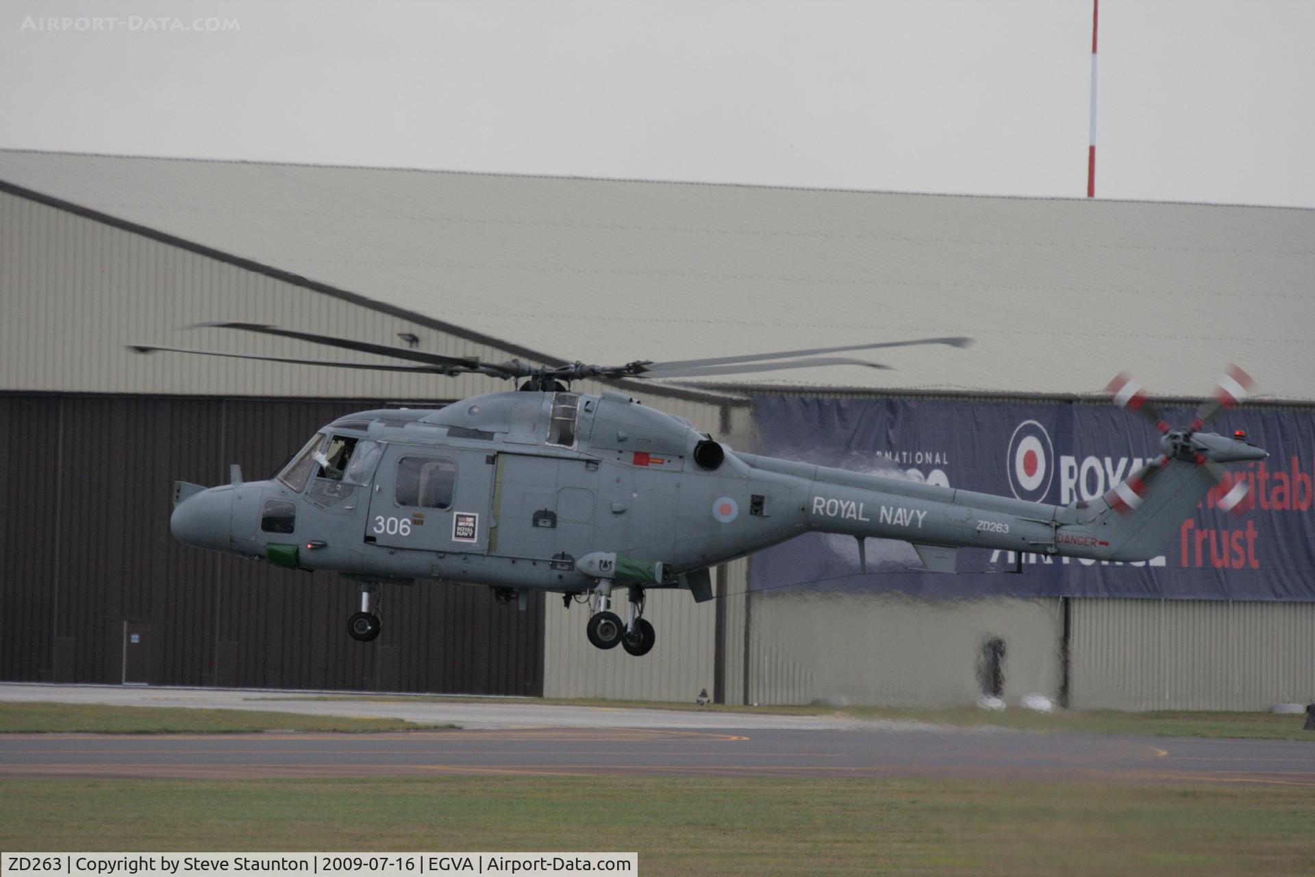 ZD263, 1983 Westland Lynx HAS.3S C/N 299, Taken at the Royal International Air Tattoo 2009