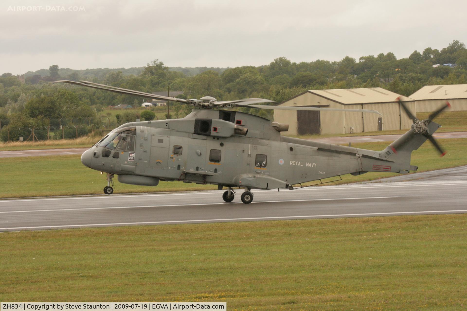 ZH834, AgustaWestland EH-101 Merlin HM.1 C/N 50065/RN14, Taken at the Royal International Air Tattoo 2009