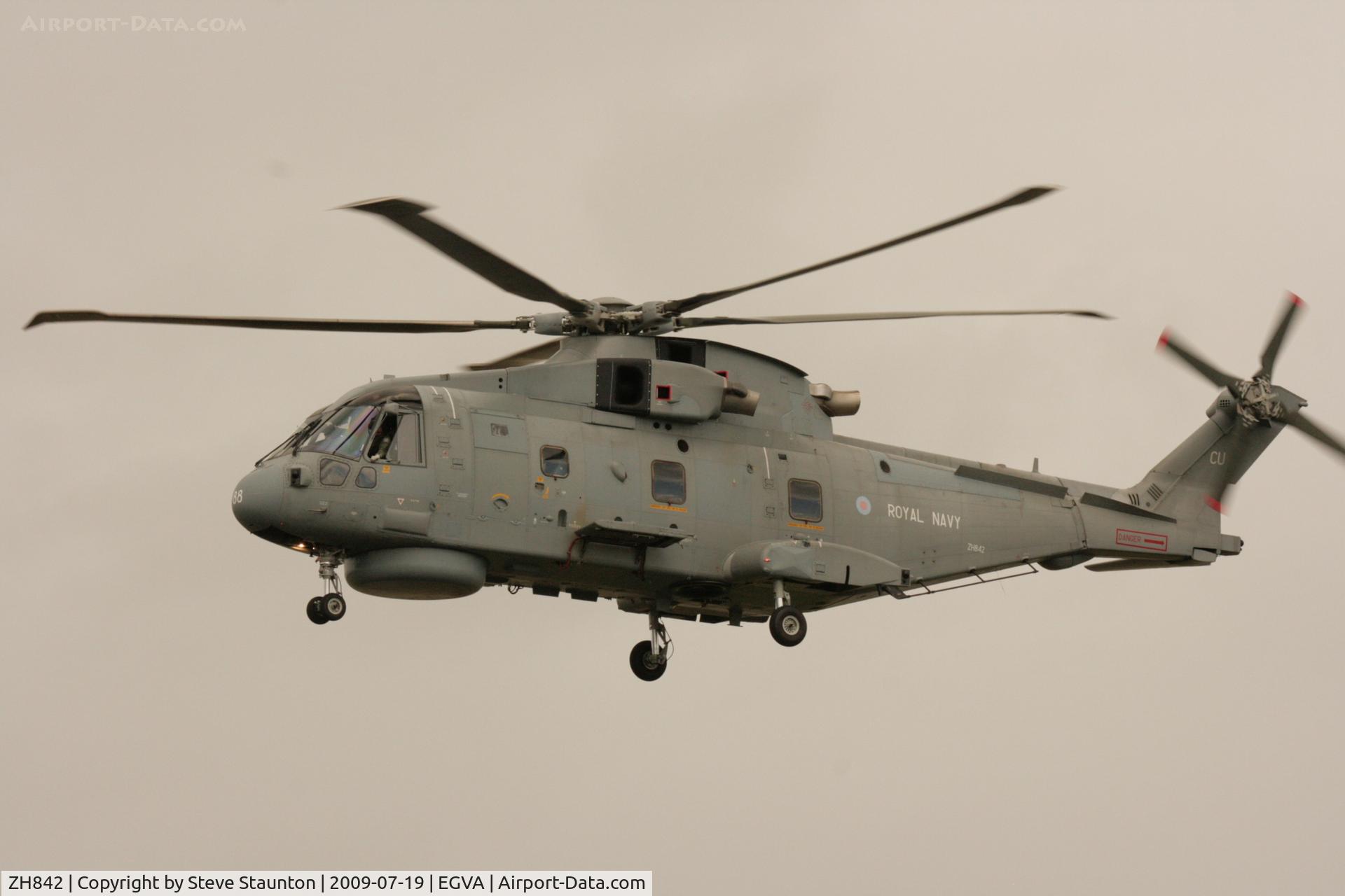 ZH842, AgustaWestland EH-101 Merlin HM.1 C/N 50091/RN22, Taken at the Royal International Air Tattoo 2009