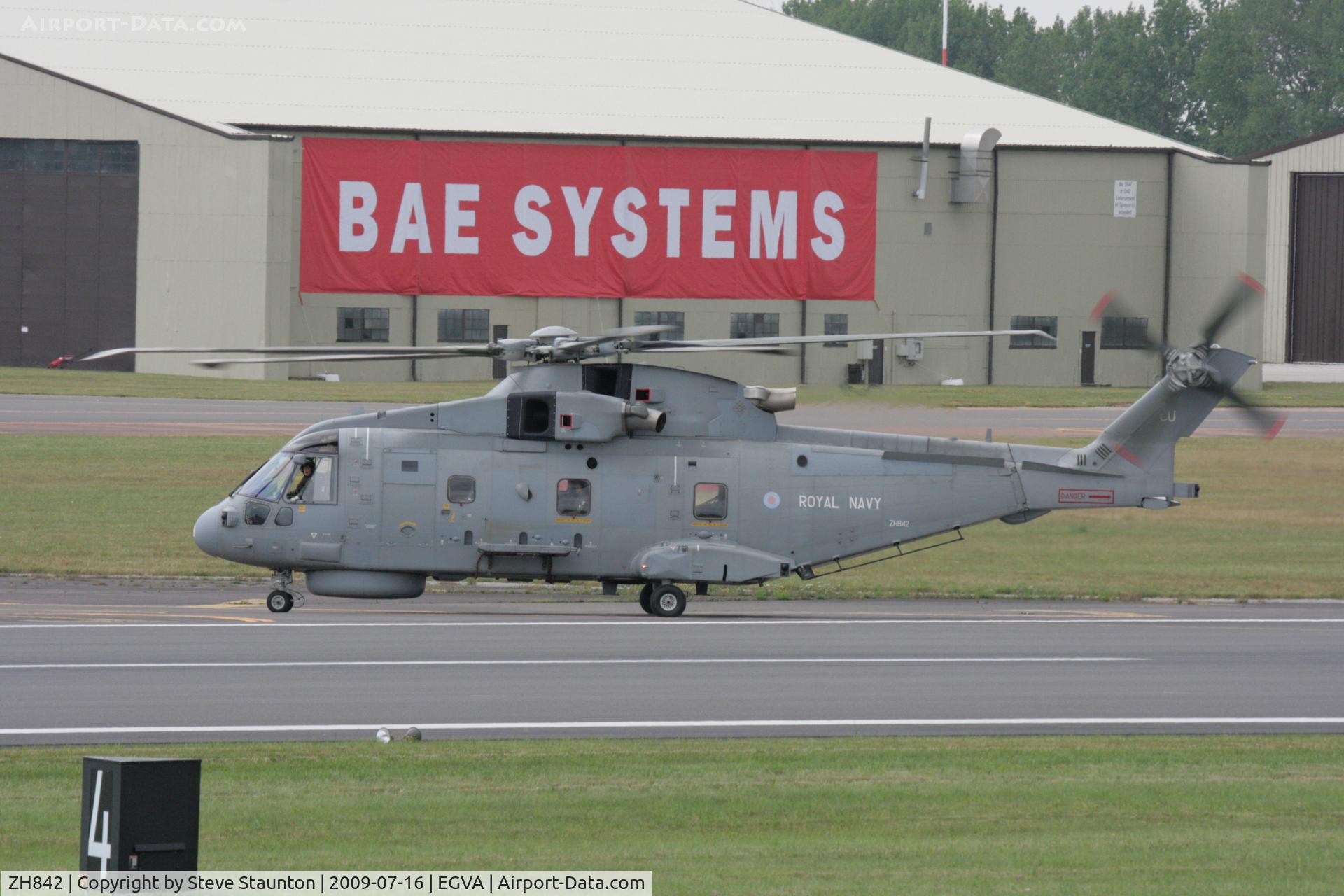 ZH842, AgustaWestland EH-101 Merlin HM.1 C/N 50091/RN22, Taken at the Royal International Air Tattoo 2009