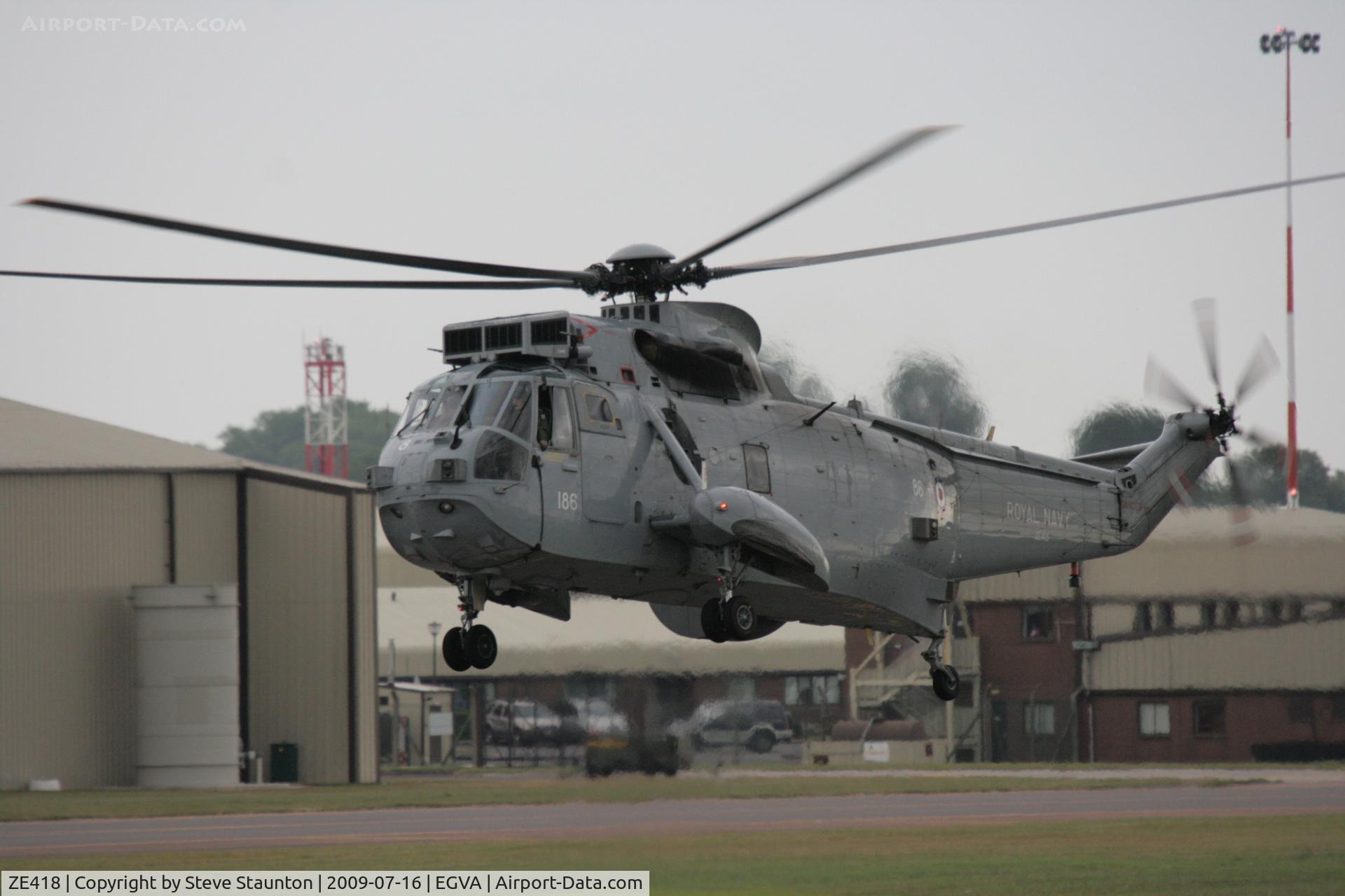 ZE418, 1986 Westland Sea King ASaC.7 C/N WA956, Taken at the Royal International Air Tattoo 2009