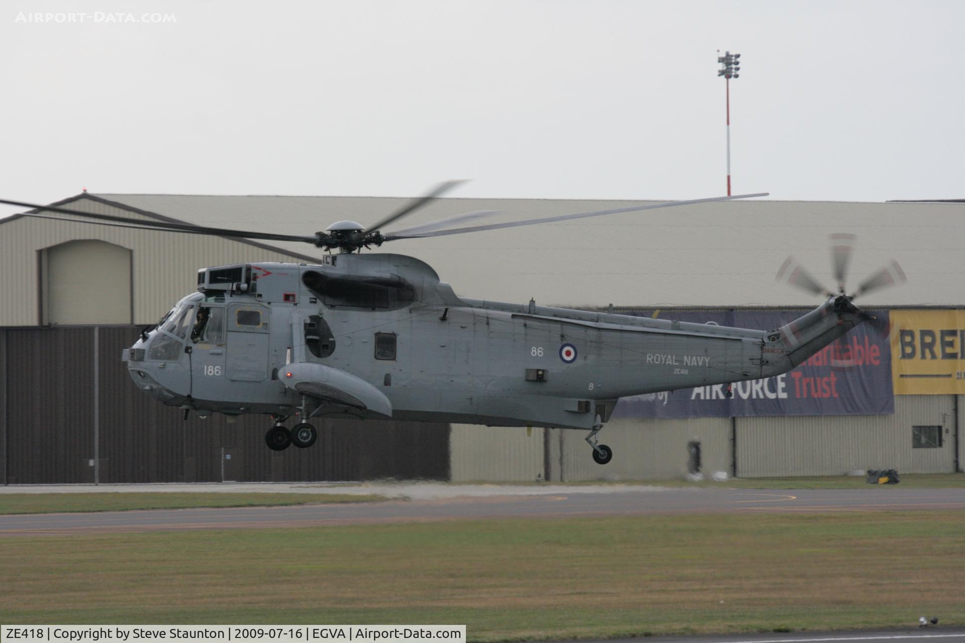ZE418, 1986 Westland Sea King ASaC.7 C/N WA956, Taken at the Royal International Air Tattoo 2009