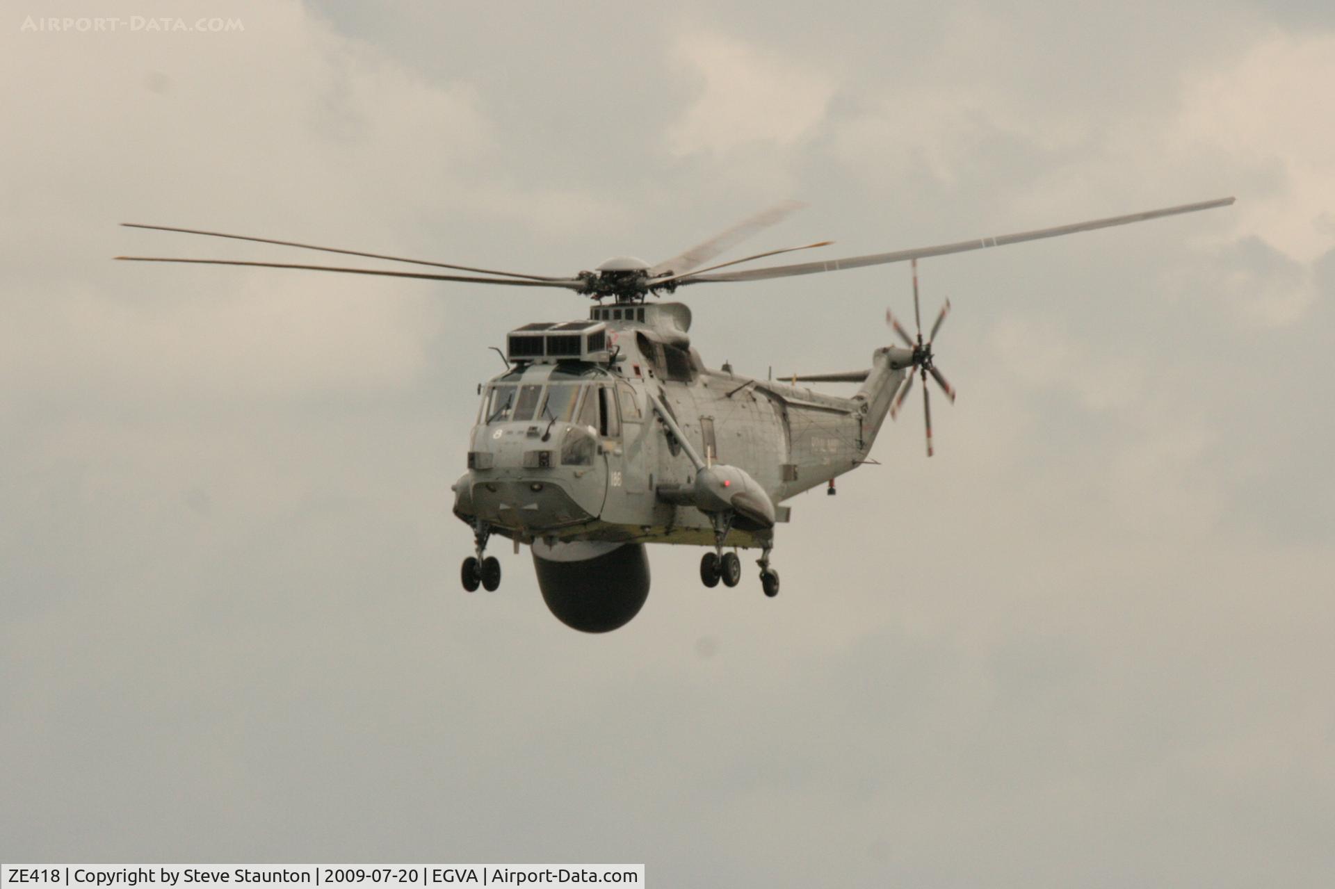 ZE418, 1986 Westland Sea King ASaC.7 C/N WA956, Taken at the Royal International Air Tattoo 2009