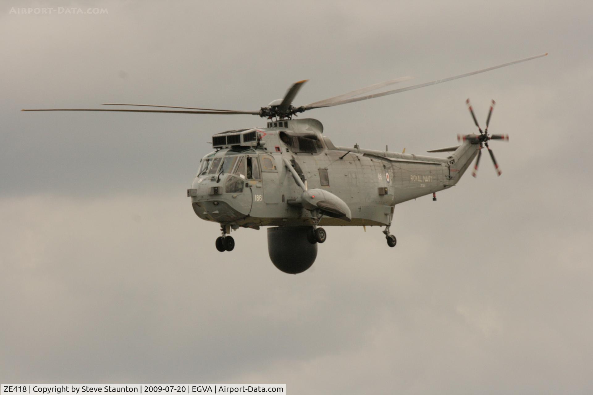 ZE418, 1986 Westland Sea King ASaC.7 C/N WA956, Taken at the Royal International Air Tattoo 2009