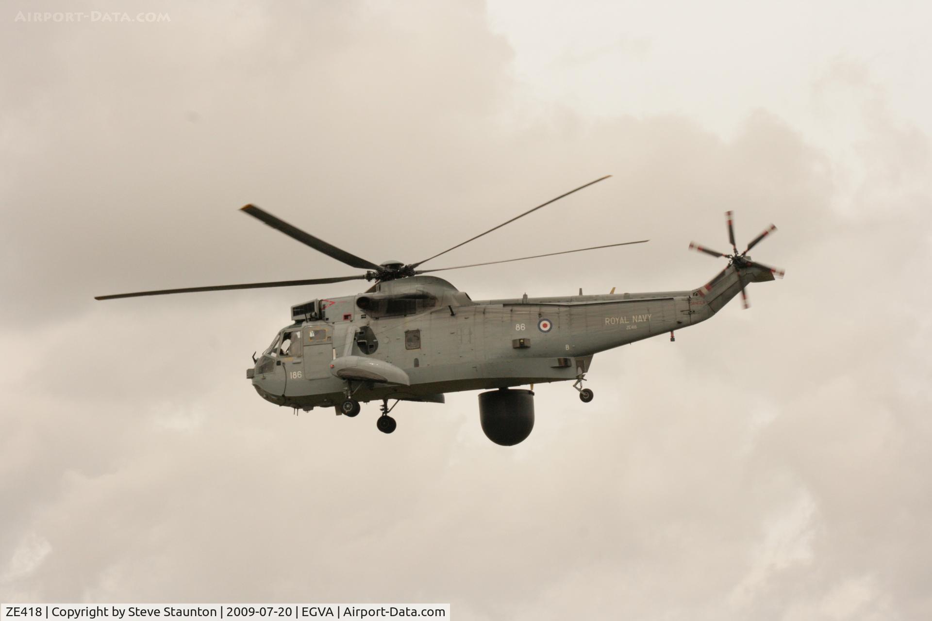 ZE418, 1986 Westland Sea King ASaC.7 C/N WA956, Taken at the Royal International Air Tattoo 2009