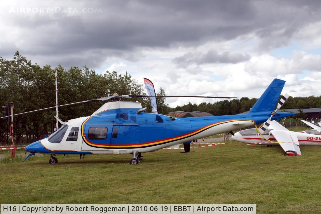 H16, 1993 Agusta A-109BA C/N 0316, AGUSTA A109BA.Belgian Army.Used as a travelling exhibit.