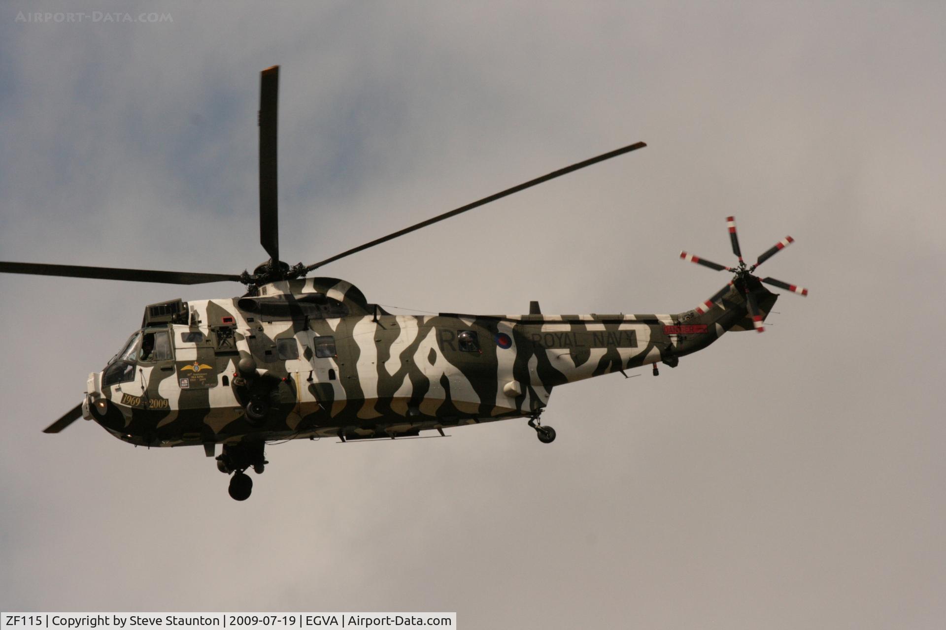 ZF115, 1985 Westland Sea King HC.4 C/N WA960, Taken at the Royal International Air Tattoo 2009