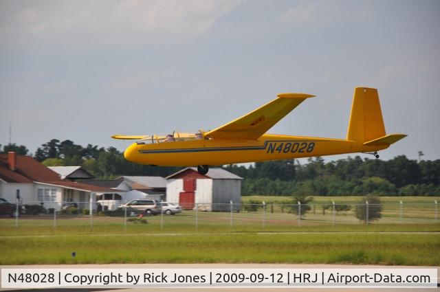 N48028, 1975 Let BLANIK L-13 C/N 026038, NCSA training flight at Harnett County (HRJ) Erwin, NC