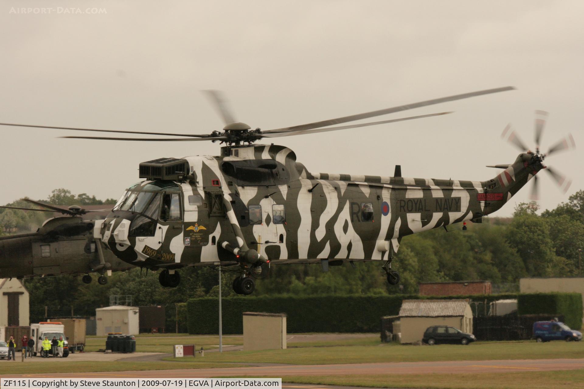 ZF115, 1985 Westland Sea King HC.4 C/N WA960, Taken at the Royal International Air Tattoo 2009