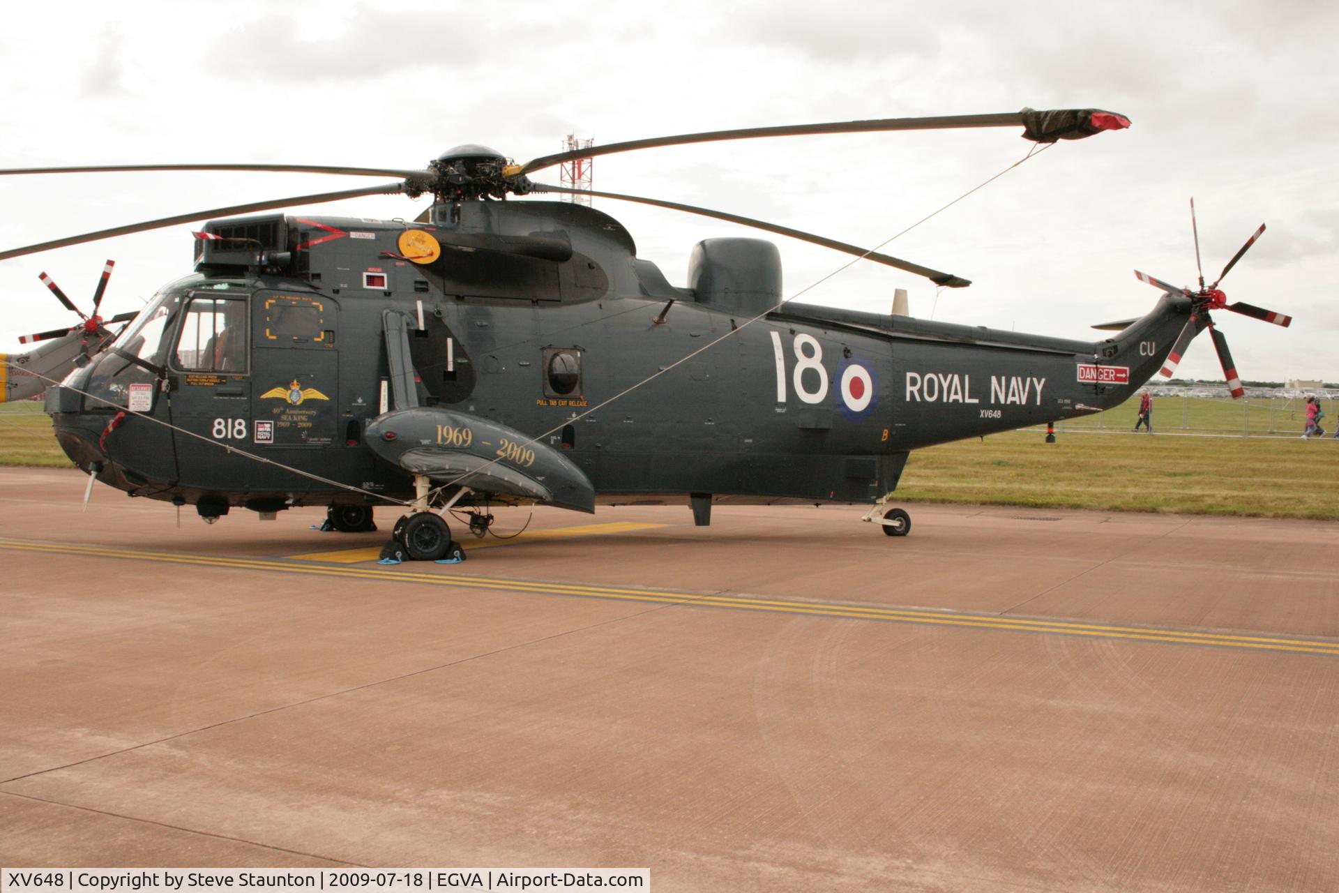 XV648, 1969 Westland Sea King HAS.6 C/N WA636, Taken at the Royal International Air Tattoo 2009
