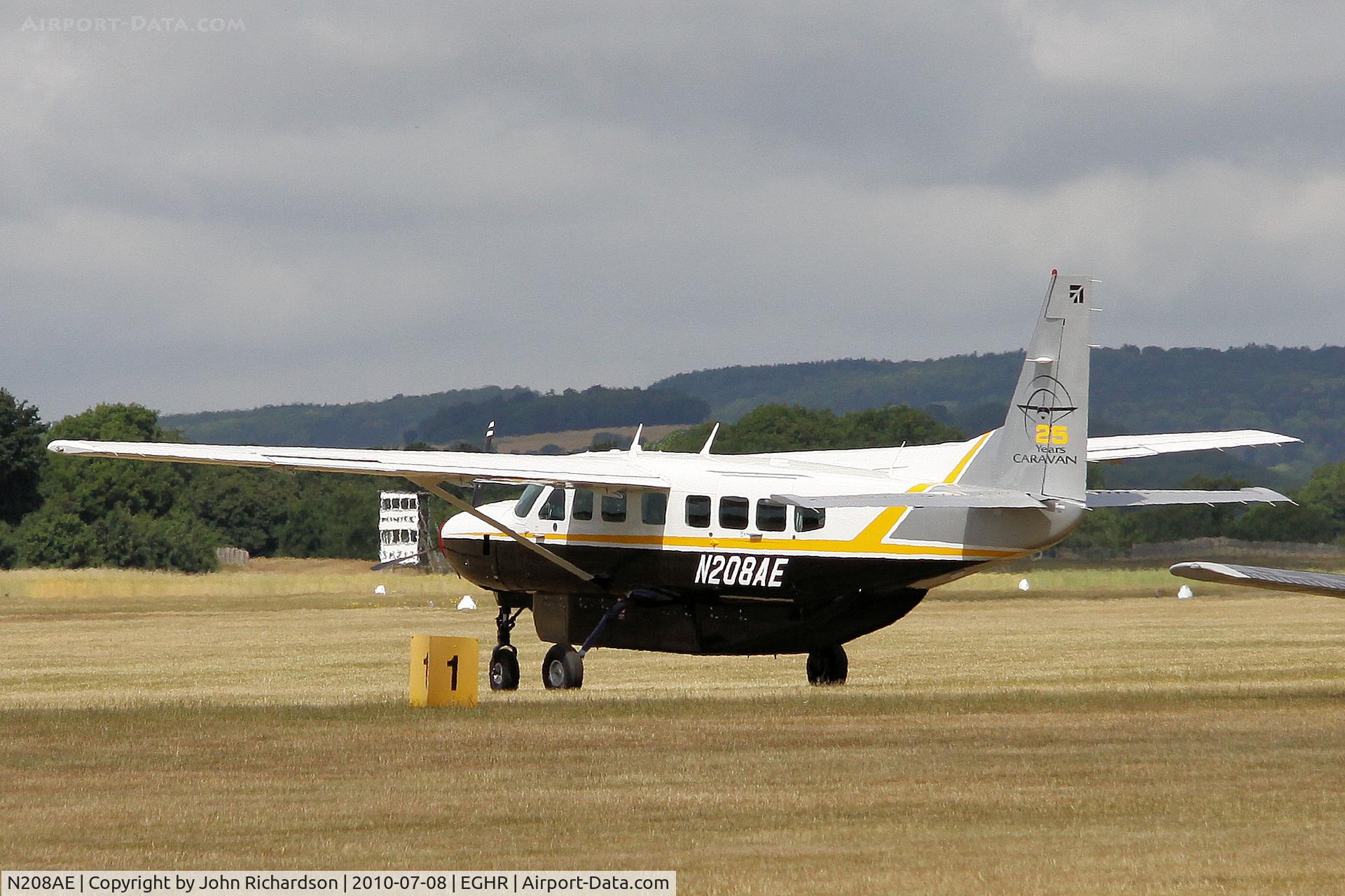 N208AE, 2010 Cessna 208B Grand Caravan C/N 208B2164, Parked at Goodwood
